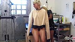 so dylan ryder ended up getting dildo fucked on the medical table by nurse maxine x in a rough bondage session