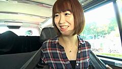 hot japanese game features double couples fucking missionary and cowgirl in boat then creampie in car