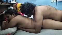 The horny Desi girl eagerly gave her boyfriend a sloppy blowjob before he dove in to lick her ass deep.