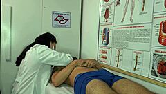 Hey, this nurse gets so turned on seeing the patient's erection! 😏