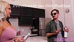 imagine a femdom teasing that shy loser's cock slowly with her flawless tits, building his desperation