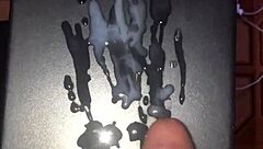 why does this big white cock explode with cum?