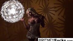 oh wow, check out this sexy blonde babe doing a retro tease and solo masturbation session 😏