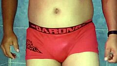 Hey, check me modeling this satin panty in a fun dance with bra and lingerie vibes! 💃🩲