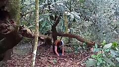 Look, the guy paid to see my big pussy in the ecological park so I went into the bushes and flashed it for him