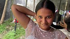 Dios Mio, Publico Estudiante Lets Her Professor Fuck Her After Catching Her With Clothes In The Backyard!