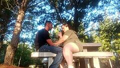 omg i meet this girl in the park, she pulls out my dick and starts sucking, we end up fucking outdoors with a creampie 😈