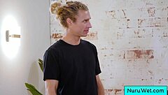 i get so horny experiencing my first wet nuru massage from naked teen masseuse sophia burns