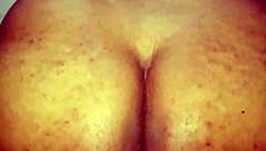 Indian big ass SHAKING wildly as she bends over for homemade anal with monster cock