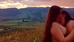 I watch these slut wives get hot and start fucking in the forest