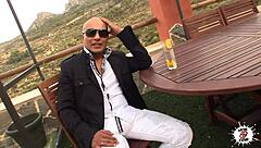 la puta perra y su amo... i mean, i cant believe how this big cock monster just takes over outdoors