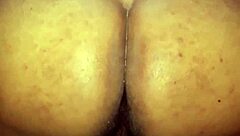 Indian big ass SHAKING wildly as she bends over for homemade anal with monster cock