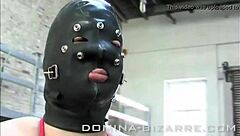 darla bound in latex as masked german mistress