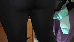 acosando a la sirvienta in part 1 with amateur homemade teasing and exhibitionist flashes