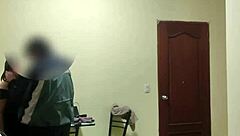 acosando a la sirvienta in part 1 with amateur homemade teasing and exhibitionist flashes