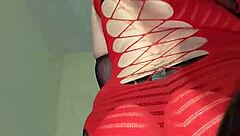 suggestive riding crop teasing ass and tits