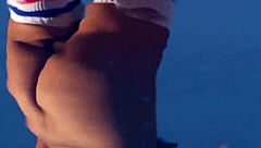 all natural latin milf model reveals her big tits and big ass while posing in sexy lingerie