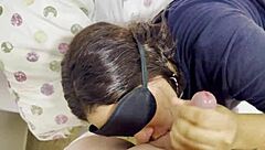 I sucked my stepbrother's huge cock until massive cumshot filled my mouth!