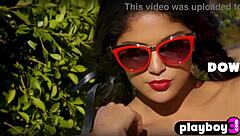 all natural latin milf model reveals her big tits and big ass while posing in sexy lingerie