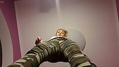 why are you on your knees, jerking off under the bill and eating your own cum like a slut?