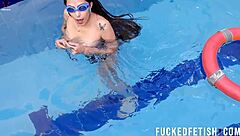 hey mermaid helen star, why are you naked in the pool with those big tits and wet pussy for romance?