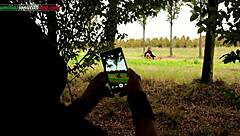 Hey, check out this wild outdoor foot worship and facesitting in The Voyeur Ep1