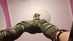 why are you on your knees, jerking off under the bill and eating your own cum like a slut?