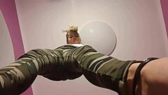 why are you on your knees, jerking off under the bill and eating your own cum like a slut?