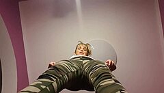 why are you on your knees, jerking off under the bill and eating your own cum like a slut?