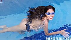 hey mermaid helen star, why are you naked in the pool with those big tits and wet pussy for romance?