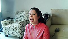 Wifes head is attached to this fucking machine for the greatest bj ever with deepthroat gagging and cum in mouth.