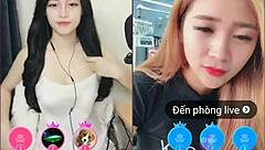 two cute korean girls go live on uplive sharing sexy asian webcam moments in a fun stream