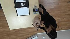 Skinny Latina slut Mandy Mynxx casually takes deepthroat gagging and hardcore cock sucking in the scene.