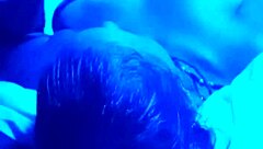 She casually takes a deepthroat from him in the bedroom while he grabs her hair