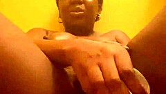 Amateur Ebony Solo Masturbation with Extreme Dirty Talk and Wet Pussy Toys