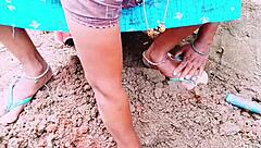 villege forming woman engages in hardcore fucking with land owner while sharing telugu dirty talks