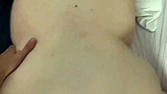 Big woman takes monster cock deep in doggystyle pounding on the bed.