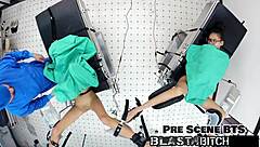 stepsisters aria nicole acts as nurse in pov scene with latex gloves and missionary spread 😷