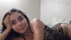 Why not watch this cute latina masturbating her pretty pussy with a dildo?