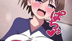 Uzaki chan gives a quick titfuck that's super sloppy! 💦