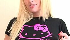 purefilmstv - stunning blonde strips on bed and touches herself while staring at you 😘