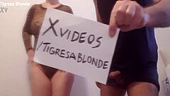 just a quick verification video of this blonde wife with big tits showing off her sexy body 😉