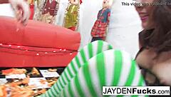 hey, wanna see jayden jaymes and kristina having wild pumpkin fun with their big tits and pussies?