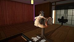 Hey, check out this wild furry cat using dildos for some intense cum inflation action! 🐱🍆💦