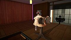 Hey, check out this wild furry cat using dildos for some intense cum inflation action! 🐱🍆💦