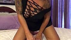 Seducing Viewers With Blonde Milf Using Glass Dildo For Solo Squirting Orgasm