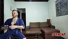 Stepmom shows her stepson that fucking a wet pussy beats playing video games every time. She gives him a bareback blowjob and rides hard.