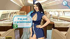 So this game called Sky Fuck turns into wild anal action with a hot brunette getting pounded hard