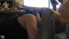 oh god, that french slut in black tight satin dress and red lingerie with big satin bow, she's doing rimming and blowjob, then multi-position fucking with dirty talk in pov, mmm yeah...