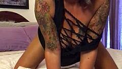 Seducing Viewers With Blonde Milf Using Glass Dildo For Solo Squirting Orgasm